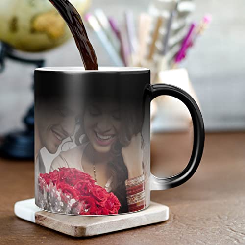 Personalized Magic Photo Mug (320 ml, Black)