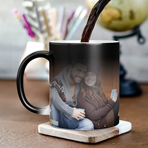 Personalized Magic Photo Mug (320 ml, Black)