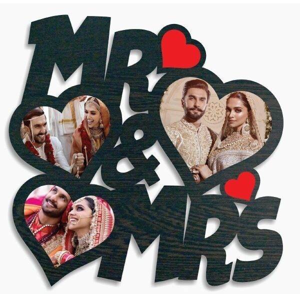 Mr & Mrs Photo Frame