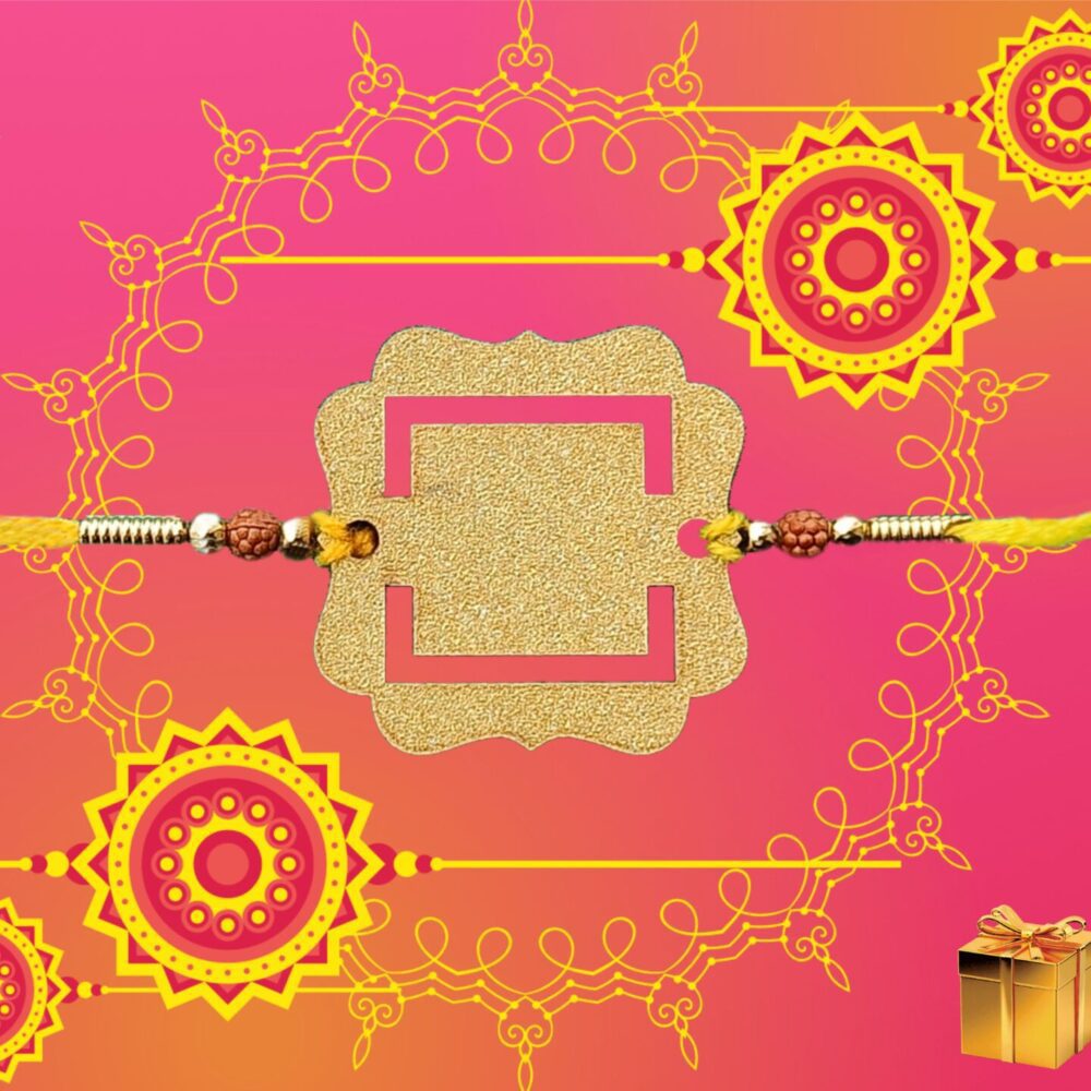 Wooden Rakhi Square